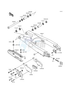 KX 125 K [KX125] (K2) [KX125] drawing SWINGARM