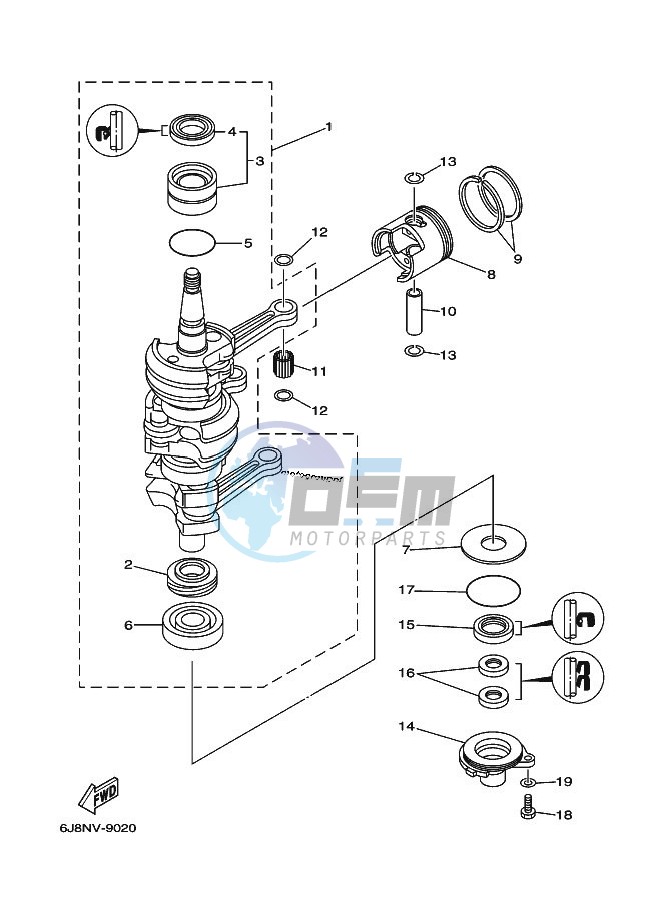 CRANKSHAFT--PISTON