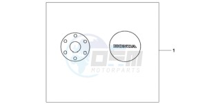 CB1000RA9 Europe Direct - (ED / ABS) drawing CRANKCASE COVER SET PEARL COOL WHITE