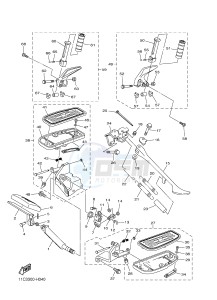 XVS1300A MIDNIGHT STAR (1CS4) drawing STAND & FOOTREST