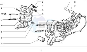 Liberty 125 drawing Crankcase