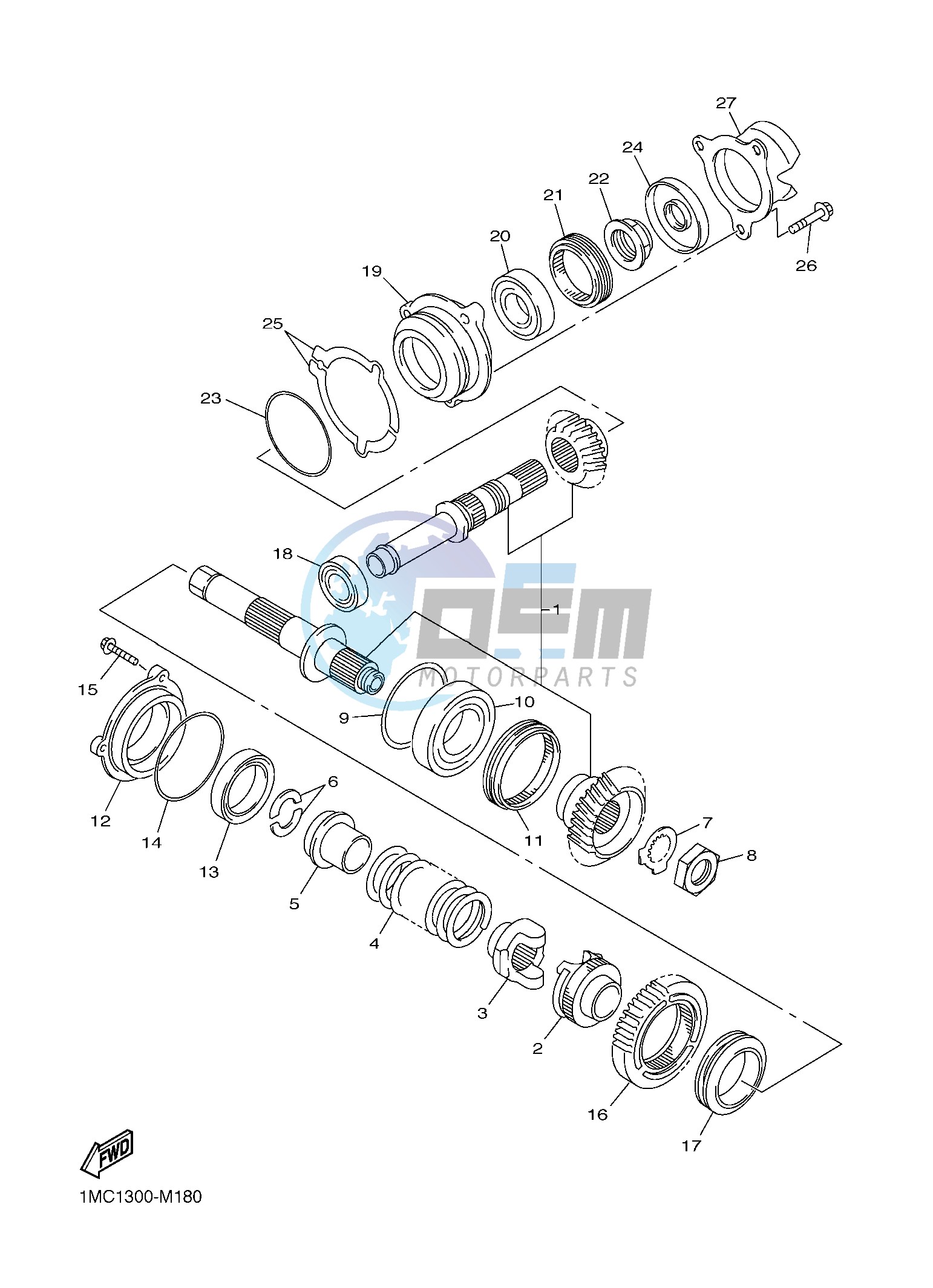 MIDDLE DRIVE GEAR