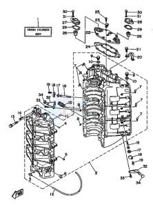 L250AET drawing CYLINDER--CRANKCASE-1