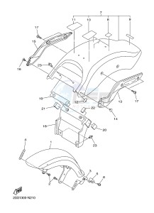 XVS1300CU XVS1300 CUSTOM (2SS3) drawing FENDER