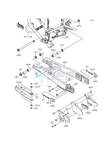 KLX250 KLX250SFF XX (EU ME A(FRICA) drawing Swingarm