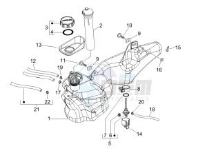 Liberty 50 4T PTT 2017 (B-NL) (B-NL) drawing Fuel tank