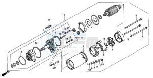 GL1500SE GOLDWING SE drawing STARTING MOTOR