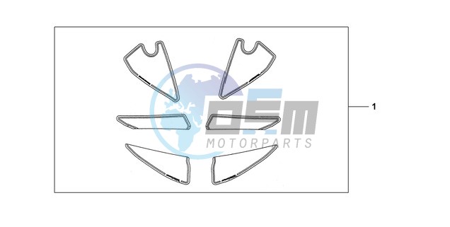 KIT, RACING STICKER