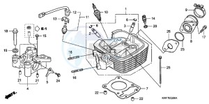 CBF125MB drawing CYLINDER HEAD