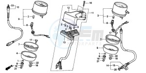 CB250 TWO FIFTY drawing METER