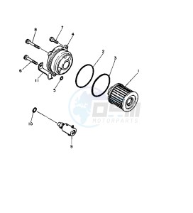 XV VIRAGO 750 drawing OIL CLEANER