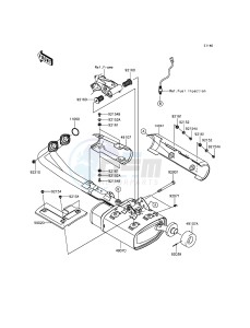 VULCAN S ABS EN650BGFA XX (EU ME A(FRICA) drawing Muffler(s)