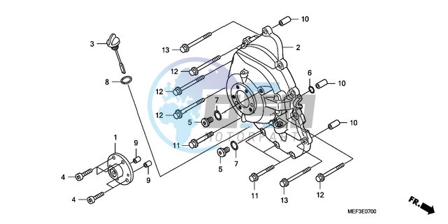 RIGHT CRANKCASE COVER