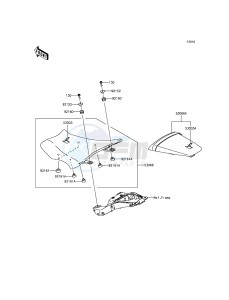 NINJA ZX-10R ZX1000JFF FR XX (EU ME A(FRICA) drawing Seat