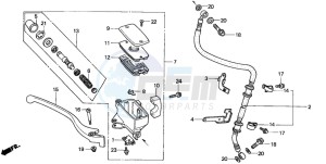 NV750C2 drawing FR. BRAKE MASTER CYLINDER