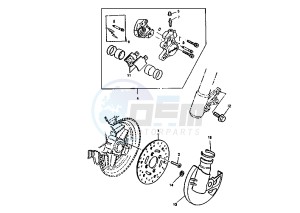 BW'S BUMP 50 drawing FRONT BRAKE CALIPER