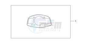 CBR600RA9 E / ABS MME drawing METER PANEL