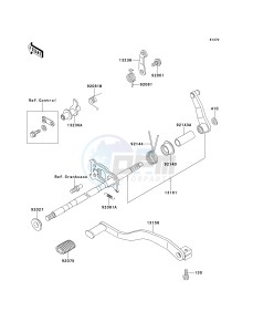 KLF 300 C [BAYOU 300 4X4] (C5-C9) [BAYOU 300 4X4] drawing GEAR CHANGE MECHANISM