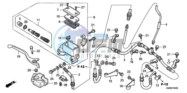 FR. BRAKE MASTER CYLINDER