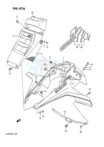 LT250R (E28) drawing FRONT FENDER (MODEL M N)