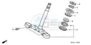 VFR800A9 Europe Direct - (ED / ABS MME) drawing STEERING STEM