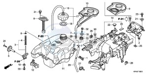 CBR650FAG CBR650F 6ED - (6ED) drawing FUEL TANK