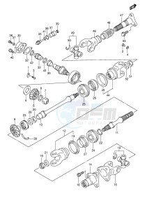 LT-F500F (E24) drawing SECONDARY DRIVE (MODEL K1 K2)