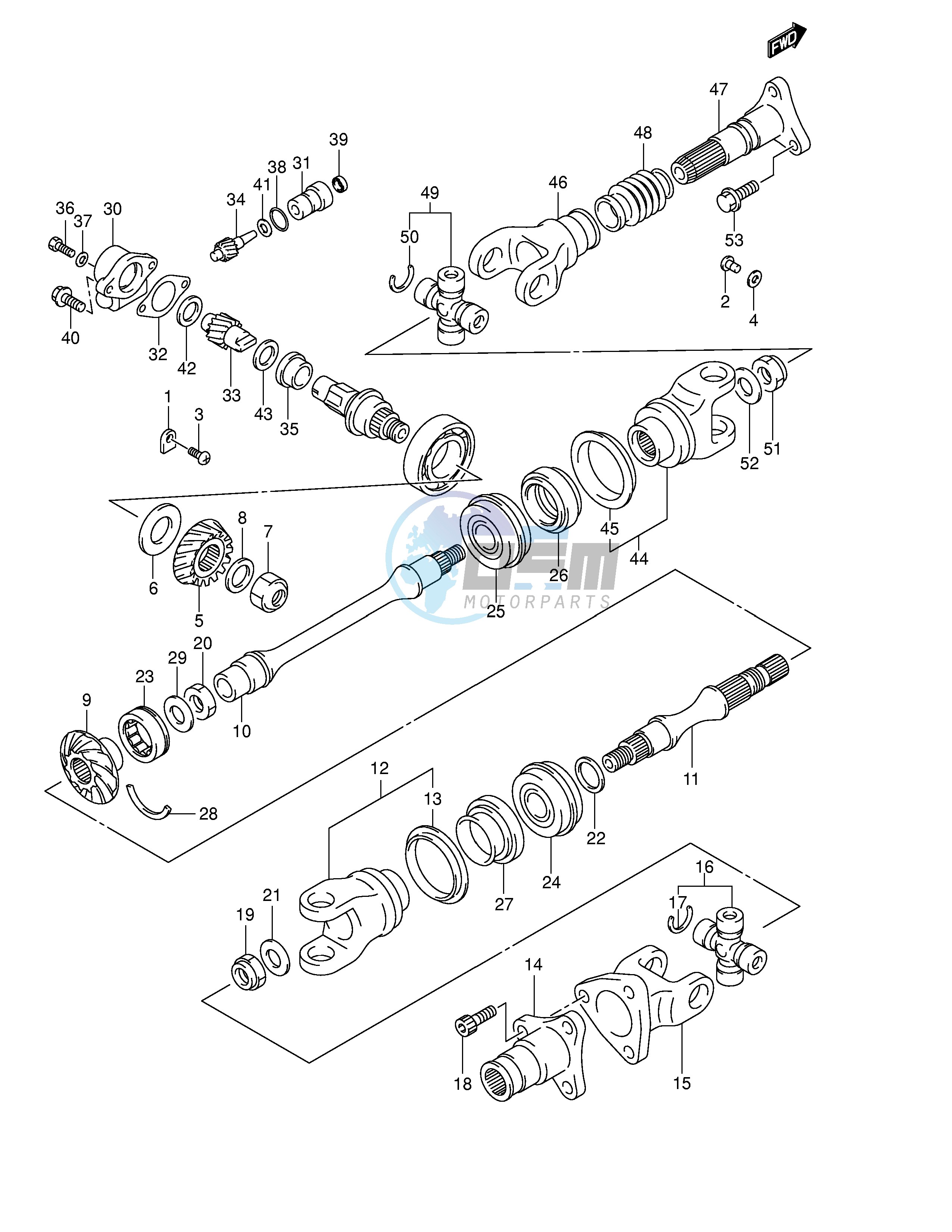 SECONDARY DRIVE (MODEL K1 K2)