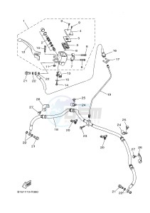 YFM700FWBD YFM70KPSH KODIAK 700 EPS SPECIAL EDITION (B328) drawing FRONT MASTER CYLINDER