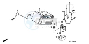 NT700VAA UK - (E / ABS MKH) drawing BATTERY