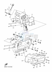 YFZ50 (BW4A) drawing CRANKCASE