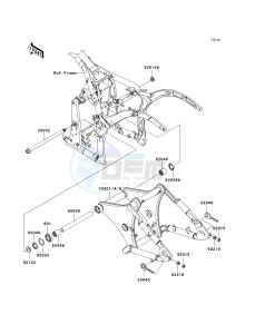 VN 900 C [VULCAN 900 CUSTOM] (7F-9FA) C7F drawing SWINGARM