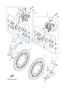 MTN-1000D MT-10 SP MT-10 SP (BW81) drawing FRONT BRAKE CALIPER