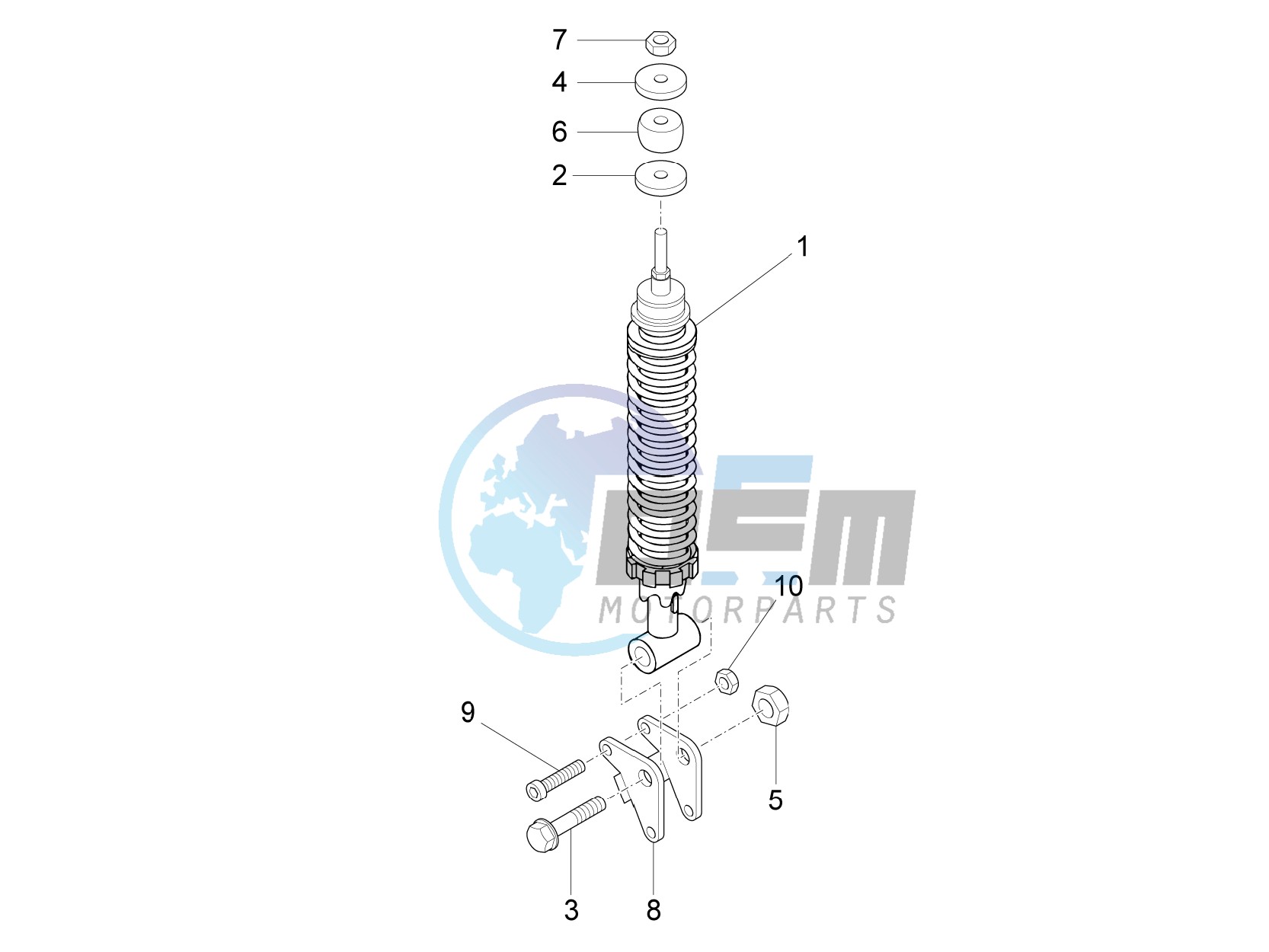 Rear suspension - Shock absorber/s