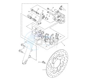 YBR 250 drawing FRONT BRAKE CALIPER