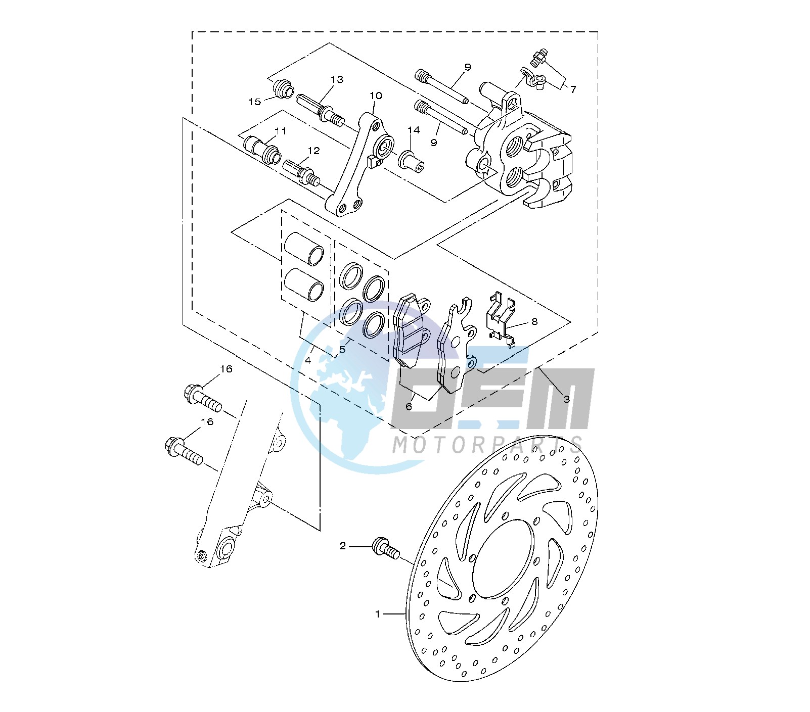 FRONT BRAKE CALIPER