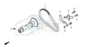 TRX350FE FOURTRAX 350 4X4ES drawing CAM CHAIN