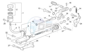 RSV 2 1000 SP drawing Rear master brake cylinder