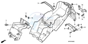 CBR125RW9 France - (F / CMF WH) drawing REAR FENDER