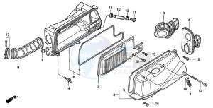 NSS250 JAZZ drawing AIR CLEANER