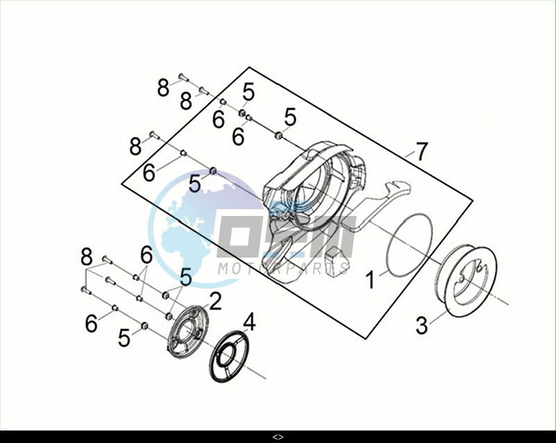 R. OUTER COVER / MAXSYM TL 508 (TL50W2-EU) (M2)