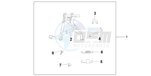 CBF600NA drawing MAIN STAND