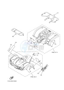 YFM125A YFM125GD GRIZZLY 125 (1PY5 1PY6) drawing EMBLEM & LABEL 2