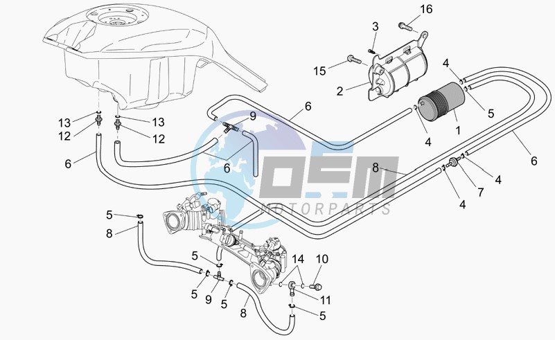 Fuel vapour recover system