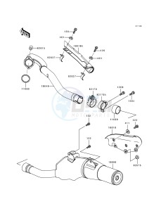 KLX 650 A [KLX650R] (A1-A3) [KLX650R] drawing MUFFLER-- S- -