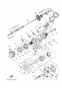 YXZ1000ET YXZ1000R SS (BAST) drawing CRANKSHAFT & PISTON