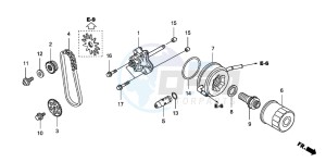 FJS600D 400 SILVER WING drawing OIL PUMP