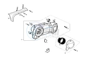 GP 1 EURO2 - 50 cc drawing CLUTCH COVER