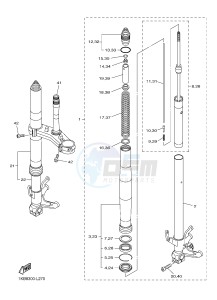 YZF-R1 YZF-R1M 998 R1 (2SG5 2SG6) drawing FRONT FORK