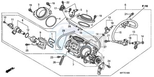 XL700V9 F / CMF drawing THROTTLE BODY